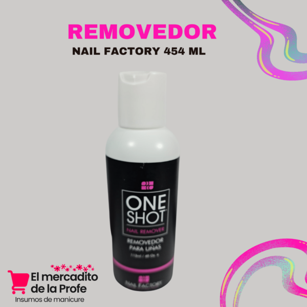 Removedor Nail Factory ONE SHOT - Imagen 2