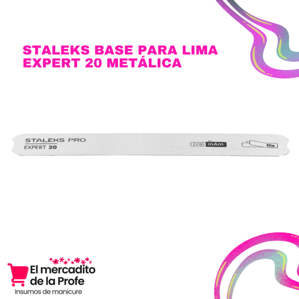 Base Para Lima Staleks  Expert 20 Metálica - Imagen 2