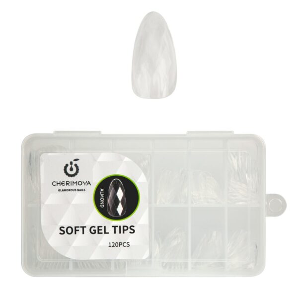 Tips de Soft gel 3D Cherimoya Almendrado